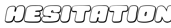 Hesitation font preview